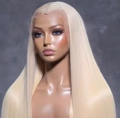 Perruque blonde cheveux humain